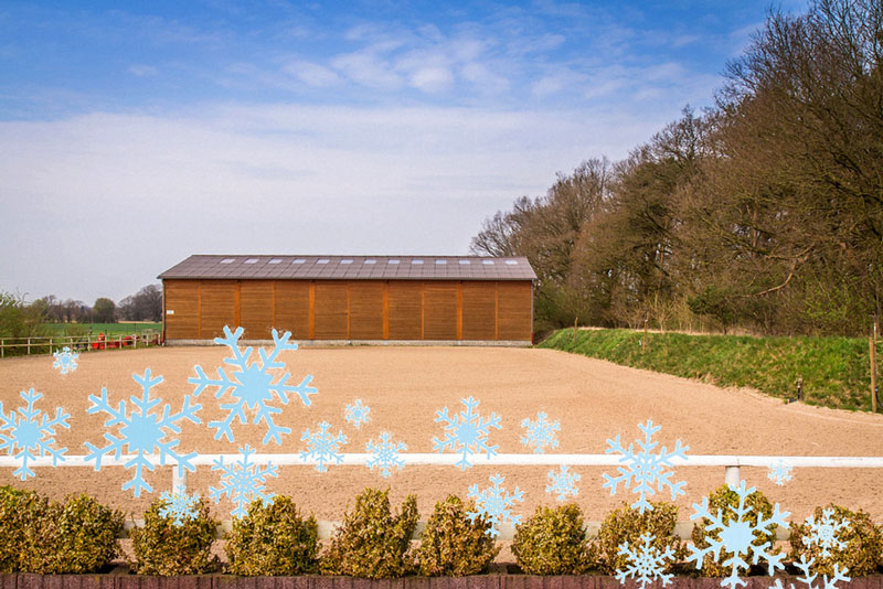 Reitplatz frostsicher machen